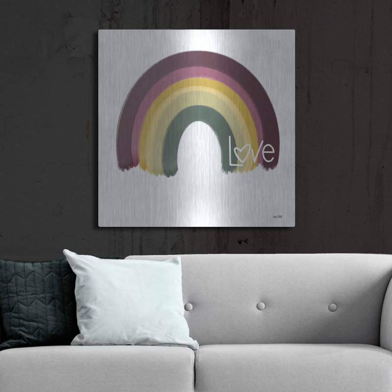 «Painted Rainbow» par House Fenway, H 36 po x l 36 po