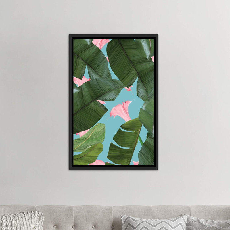 «Wild Flower» par 83 Oranges - impression sur toile tendue, H 26 po x l 18 po x P 1,5 po, Toile encadrée noire