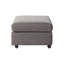 Fauteuil de détente relaxant gris foncé avec dossier coussiné élégant