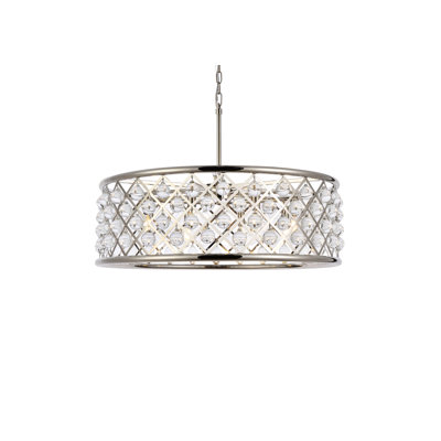 Luminaire suspendu tambour 8 lumières Misako