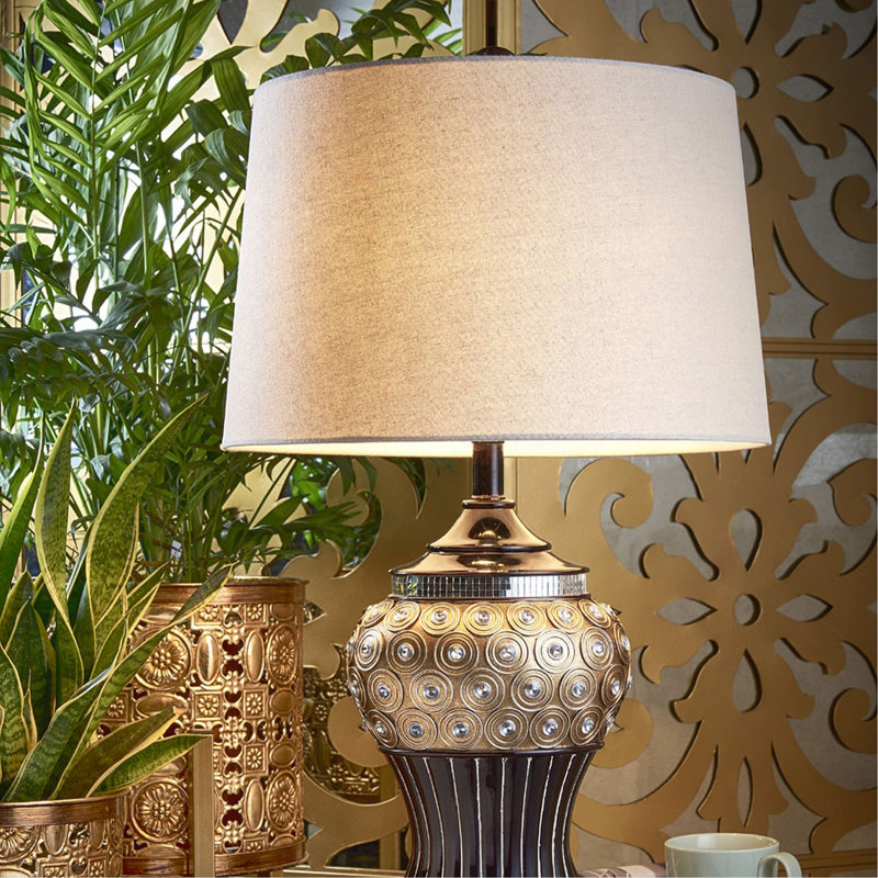 Lampe de table en résine 28,75 pouces Max Bejewel