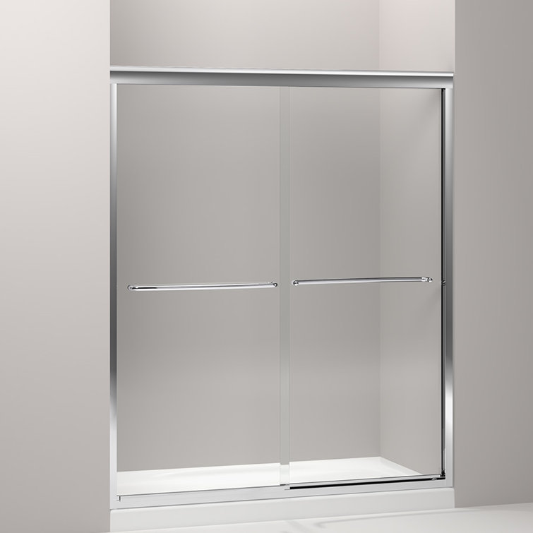 Fluence 59.63" x 70.31" Bypass Shower Door with CleanCoat® Technology