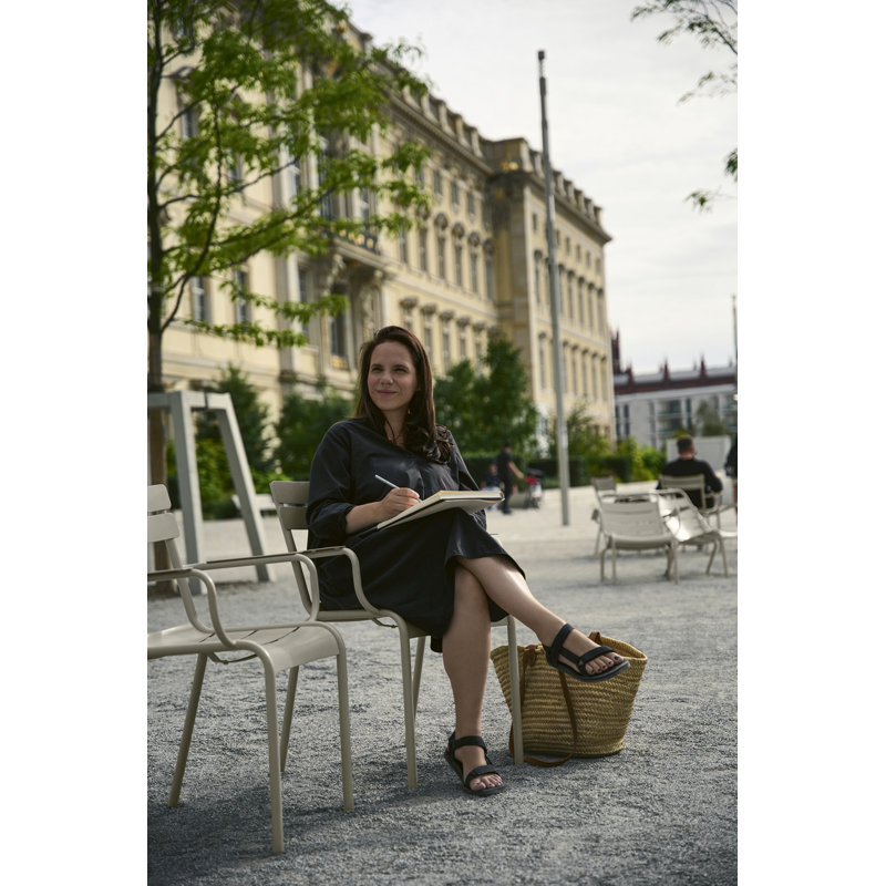 Luxembourg Outdoor Dining Armchair, Gingerbread