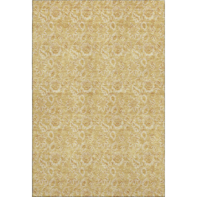 Premium Machine Washable Addington Gold Rug