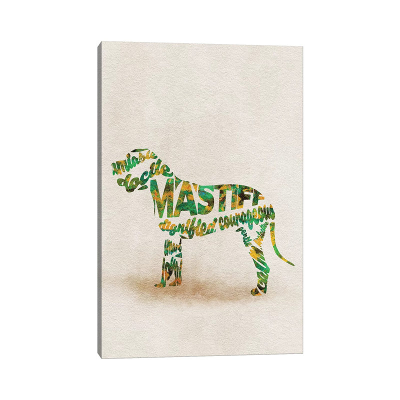 Mastiff by Ayse Deniz Akerman - Wrapped Canvas Gallery-Wrapped Canvas Giclée, 66.04 cm H x 45.72 cm W x 1.91 cm D