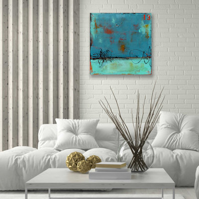 «Blue Bay Marina I» par Erin Ashley - peinture sans cadre