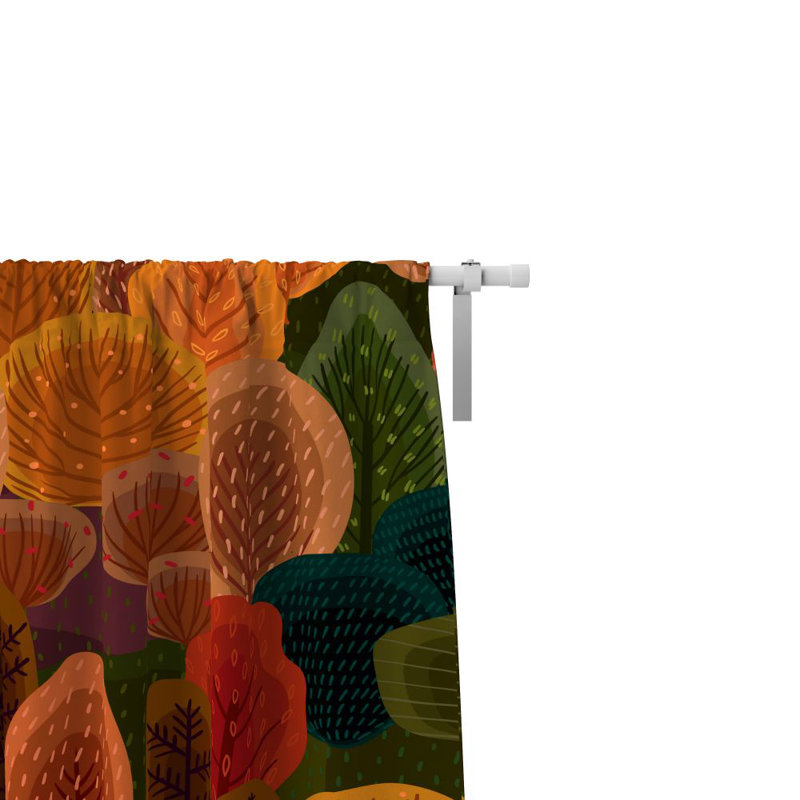 Bullington Semi Sheer Curtain Pair, 40" W x 82" L