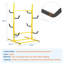 Heavy Duty Freestanding Kayak Rack, Adjustable Metal Kayak Storage Rack for Garage and Outdoor Storage, Holds Canoes, Surfboards, and Paddle Boards