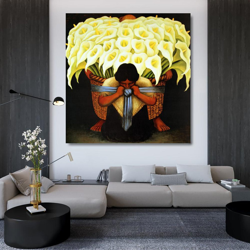 Vendedora De Flores, 38" H x 36" W