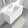  Angela 48 inch Fully Assembled Single Floating Bathroom Vanity with Solid Surface Sink