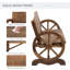 Solid Wood Fir Outdoor Bench