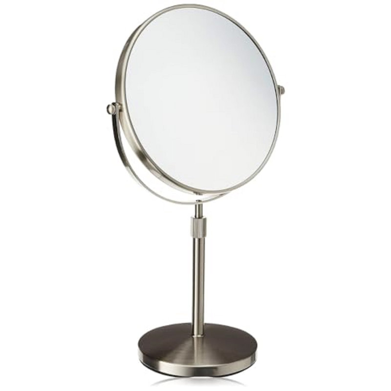 Miroir de maquillage grossissant 9 po Kegler, Nickel