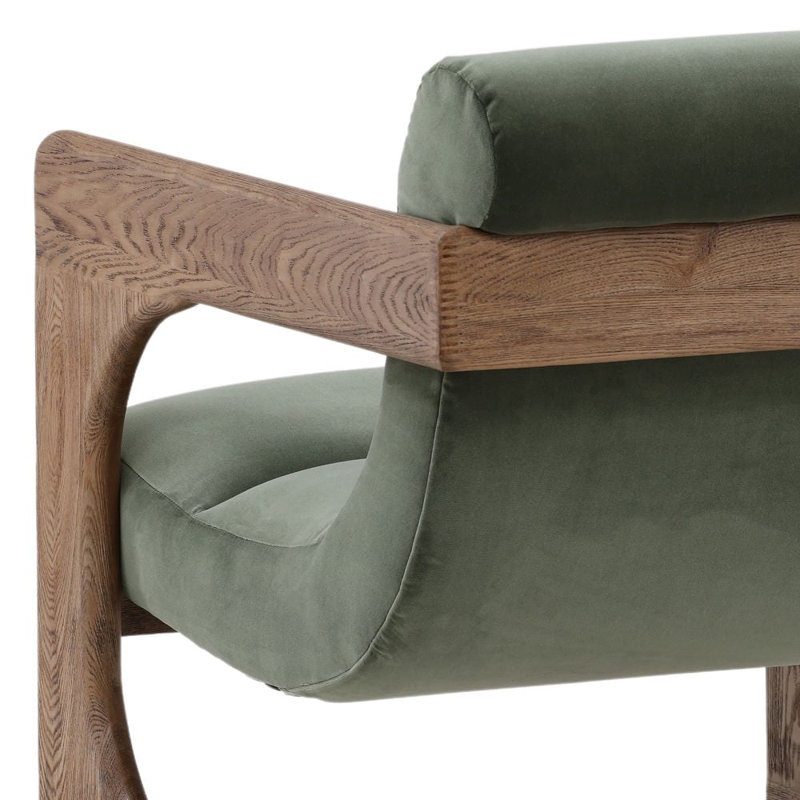Bridges Polyester and Ash Wood Occasional Chair, Cream, Sierra Sage