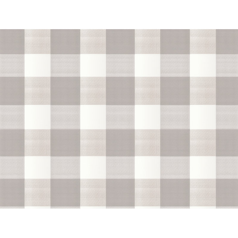 Gingham Comforter, Twin Comforter, Gray/Beige