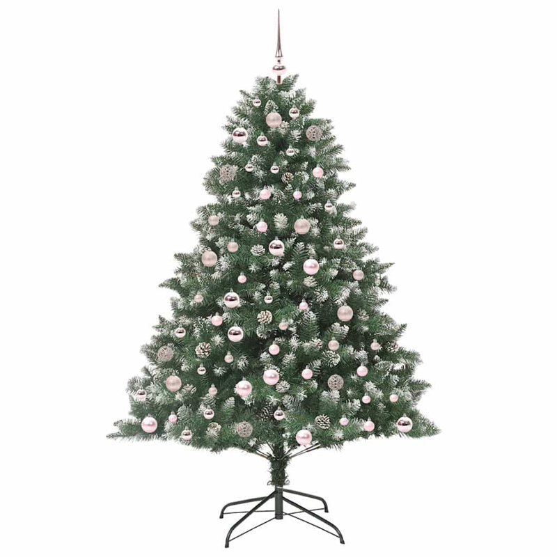 Artificial Christmas Tree with Stand, 5.91' H, Pink