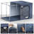 Sorbus Stackable Storage Bins, Fabric Organizer Bags with Window and Handles for Kids and Adults, 6Pk, Blue-109849212
