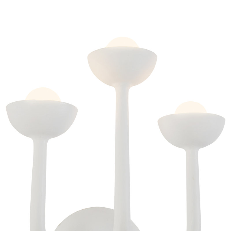 Spade 11-in White dimmable LED Bathroom Vanity Light, White