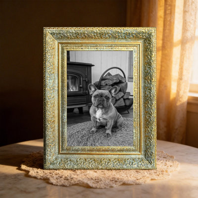 Antique Gold 1PC Home Accent Picture Frame for 11" x 14" Photos and Bedroom Decor