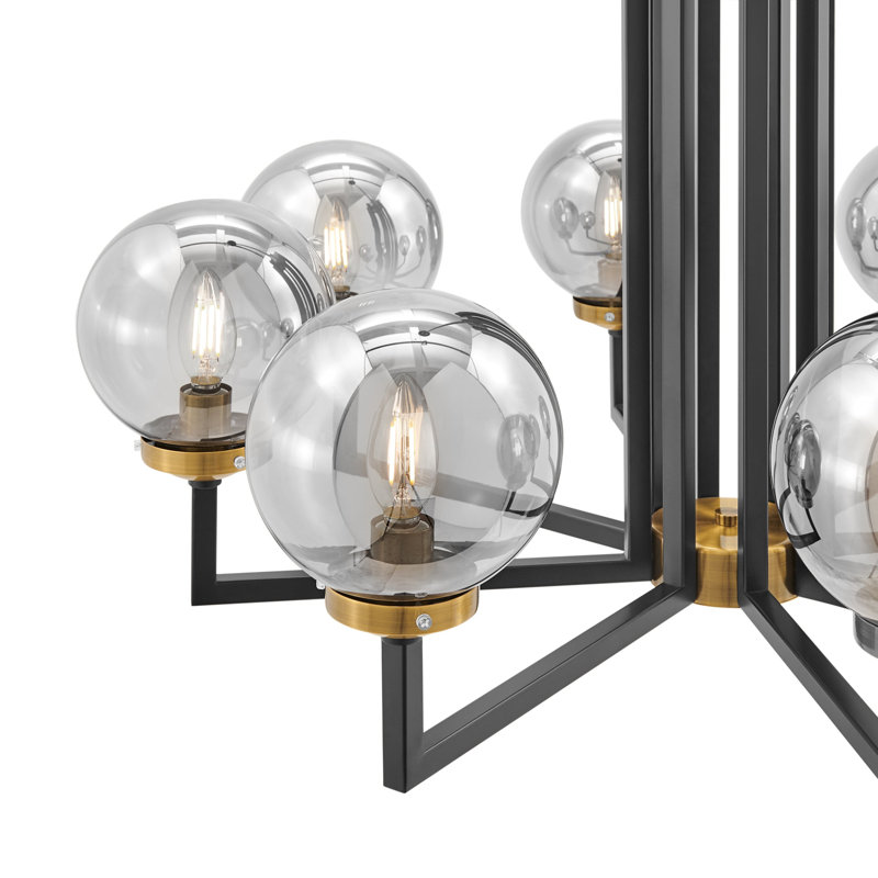 Lustre à 8 lumières Wilinski, H 19 po x l 19 po x P 19 po