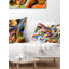 Musique au-delà des cadres - Coussin décoratif à imprimé abstrait-89812678-89812676