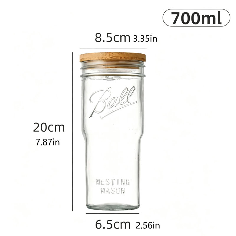 Gobelets en verre transparent gaufré de 23,67 oz