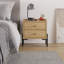 Bukuroshe 48.6cm W Particle Board / Chipboard Bedside Table-1989126357