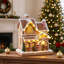 Light and Music Gingerbread House Christmas Decoration, Indoor Tabletop Home Mantel Holiday Display, Gingerbread House with Built in Lights and Christmas Music