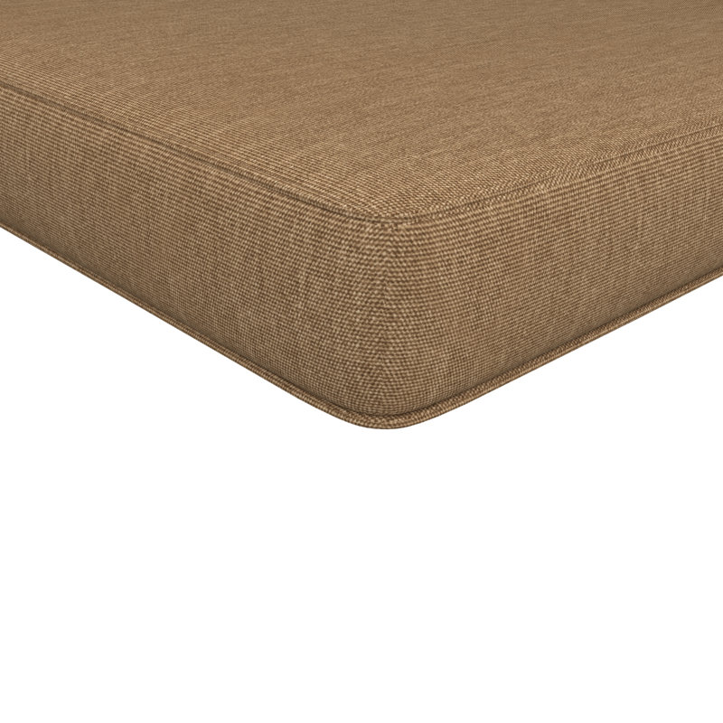 Coussin de chaise de salle à manger d'extérieur Ashtabula Sunbrella®, Toile Sunbrella® beige chiné, L 17 po x P 17 po