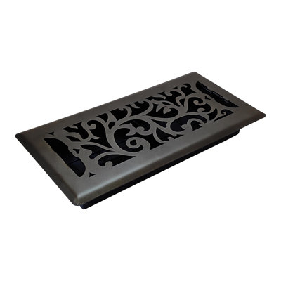 Sierra Grates Floral Graphite Grey