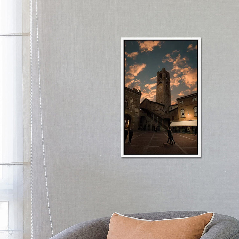 Bergamo Alta II by Enzo Romano - Gallery-Wrapped Canvas Giclée on Canvas, 66.04 cm H x 45.72 cm W, White Floater Framed
