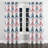 Contemporary Boho Window curtains - Pink And Blue Boho Chevron Grommet Curtain - 1 Panel-148337360-148337366