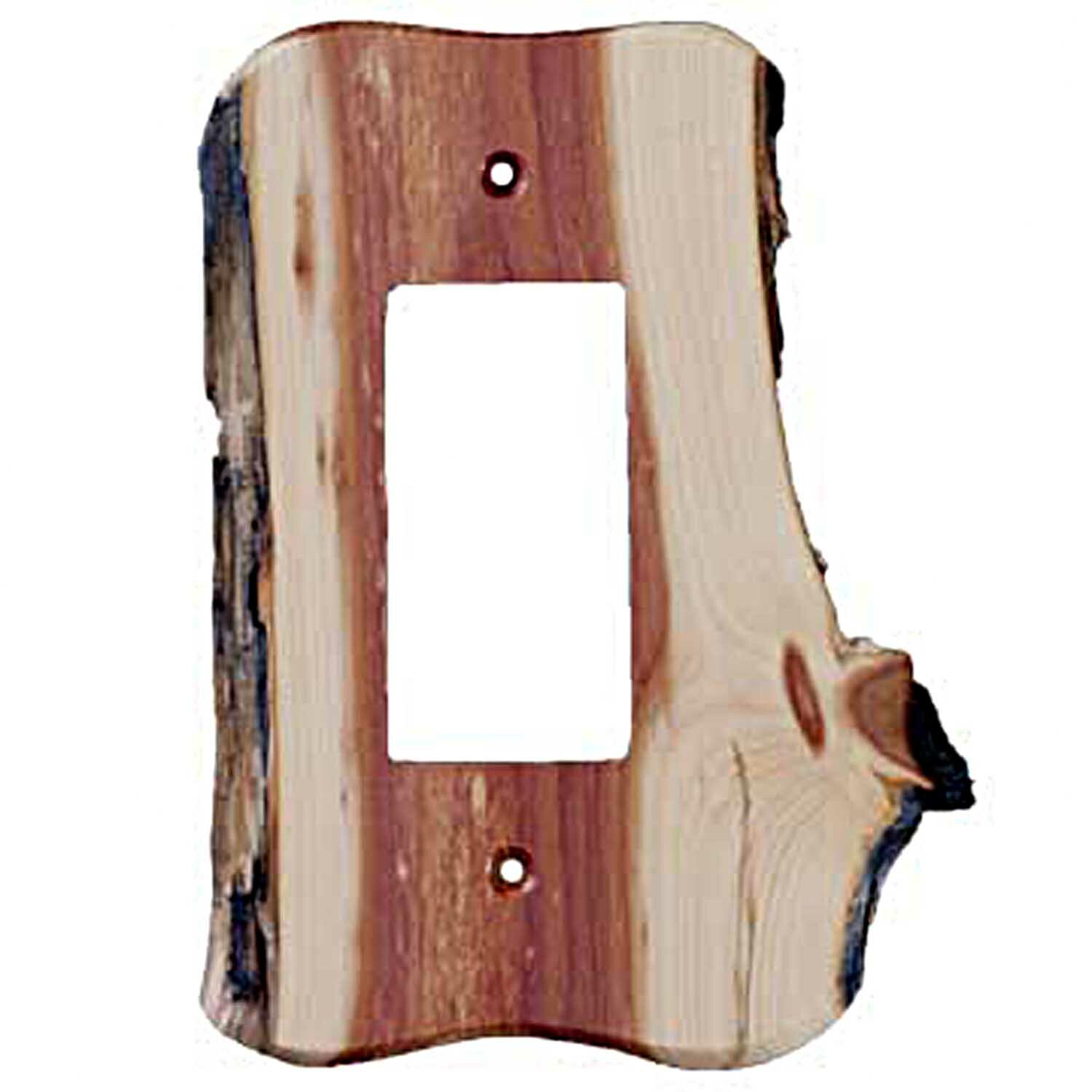 Rustic Cabin Single Gang Light Switch Cover 