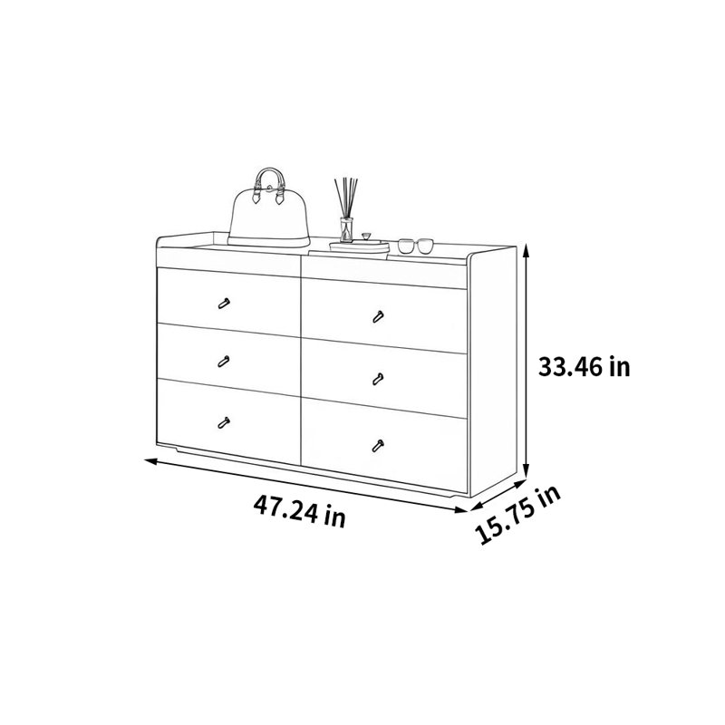 Minimalist Jewellery Drawer Dresser Storage Cabinet