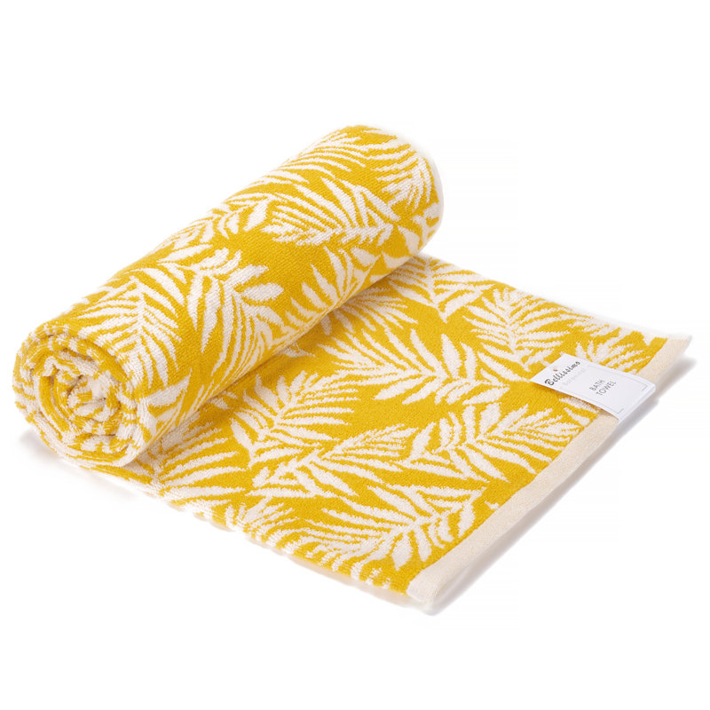 Midweight Jacquard Bath Sheet, Ochre
