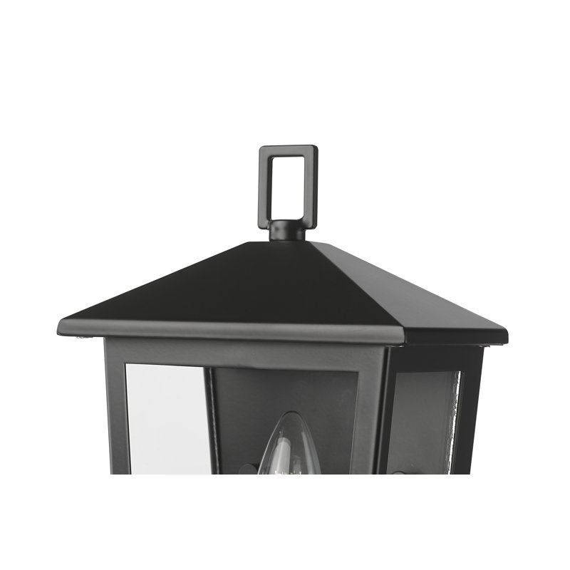 Applique murale d'extérieur 1 lumière Cardona - noir thermolaqué, H 11 po x l 6,25 po x P 4,5 po