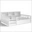 Lit double en bois avec garde-corps et rangement latéral pour les chambres modernes et fonctionnelles-1598782663