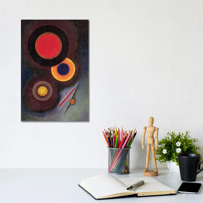 Composition With Circles And Lines, 1926 by Wassily Kandinsky - Gallery-Wrapped Canvas Giclée on Canvas, Does Not Apply