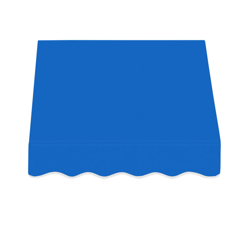 Auvent fixe en tissu acrylique San Francisco Awntech, Bleu vif, H 24 po x l 52,5 po x P 36 po