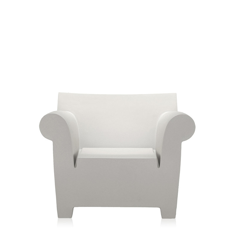 Bubble Club Outdoor Lounge Chair, Zinc White