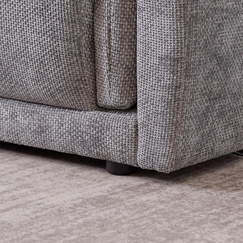3-seater sofa with 2 pillows, Gray Linen