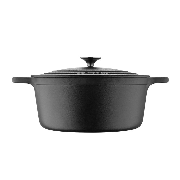 Pre-Seasoned Cast Iron Dutch Oven Pot with Lid and Dual Handles 5