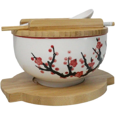 Ensemble de baguettes blanches avec cuvettes Donburi