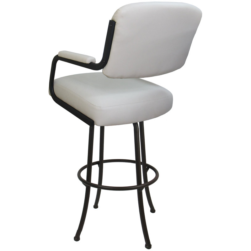 Tabouret pivotant Kiaci, Brun, Très grand (siège d'une hauteur de 34 po)