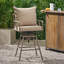 Tabouret de bar d'extérieur pivotant avec coussins, tabouret de bar réglable en hauteur, conception de tuyau de plombier durable-1626838192-1626838199