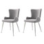 Chaises de salle à manger et d'appoint polyvalentes en velours - idéales pour la salle à manger, le bureau à domicile et la chambre à coucher-100364779-100364776-100364782