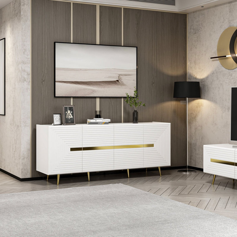 Minerva 75cm Sideboard, White
