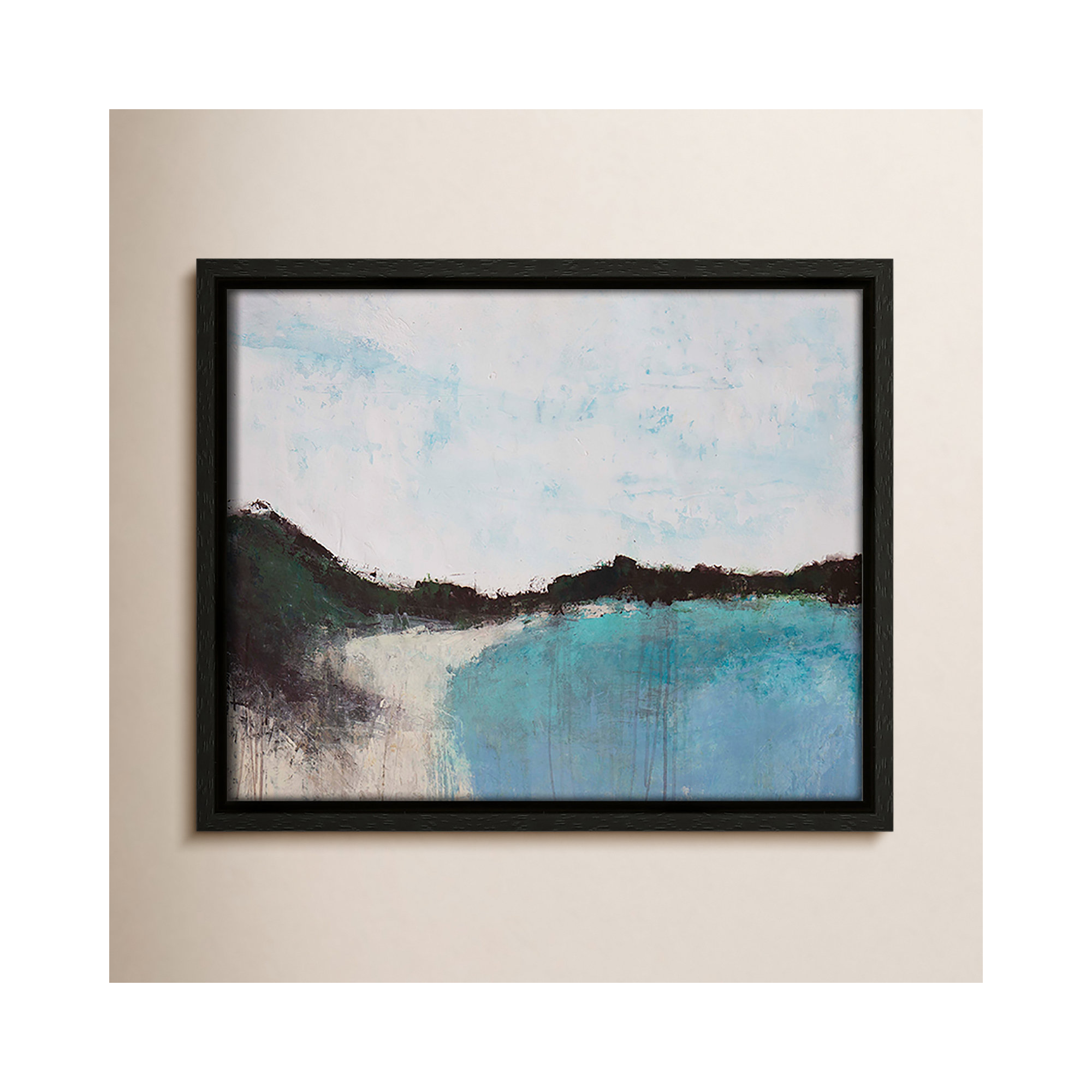 Mountainside Lakeview III by Filippo Ioco, Espresso Framed, 9.5'' H x 11.5'' W x 2'' D