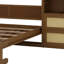 Lit escamotable double en bois avec rotin-2010905291