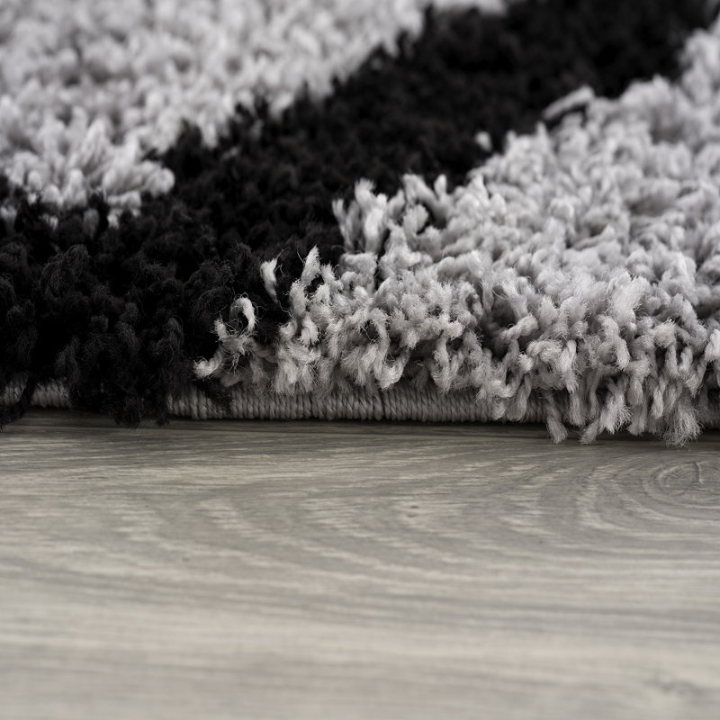 Tapis gris / noir Barrow, 5' x 7'