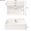 Armoire de salle de bain de 20 pouces avec lavabo en céramique et grand espace de rangement compact - moderne pour les salles de bain